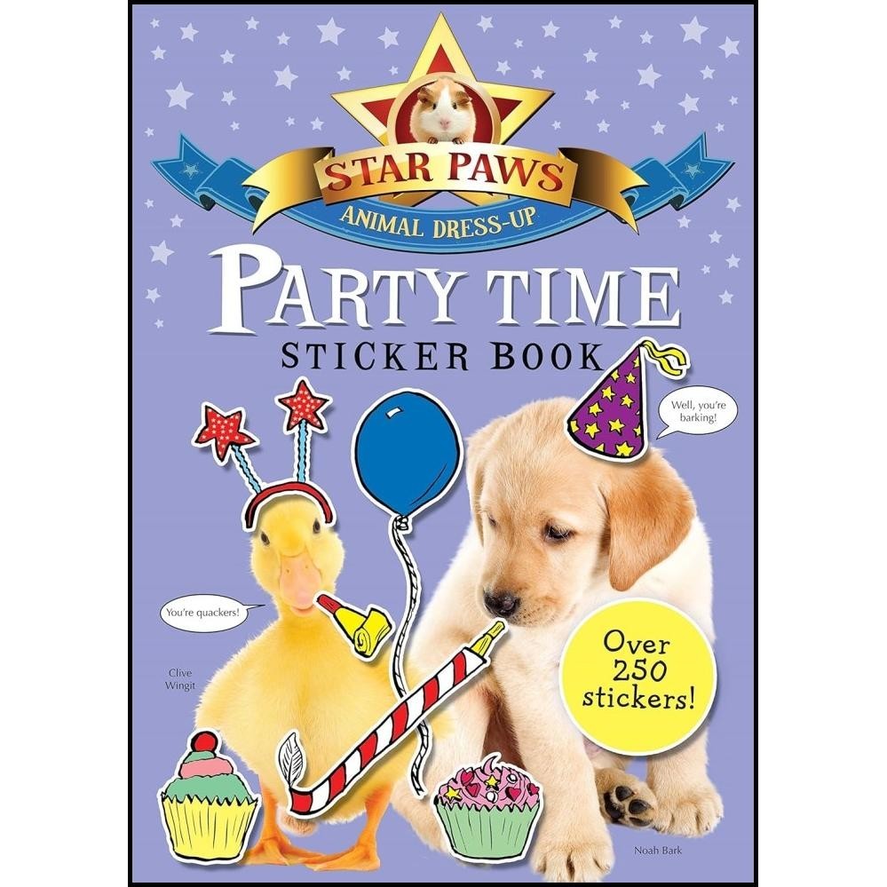 

BEST DEAL PARTY TIME STICKER BOOK STAR PAWS ANIMAL DRESS-UP !!