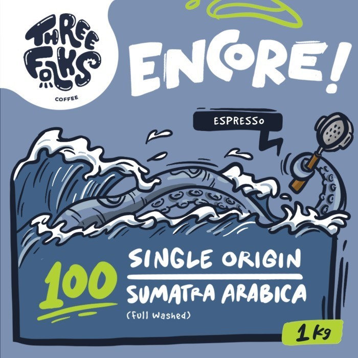 

Kopi Encore 100 1Kg Three Folks Kopsus Espresso Blend Full Arabica