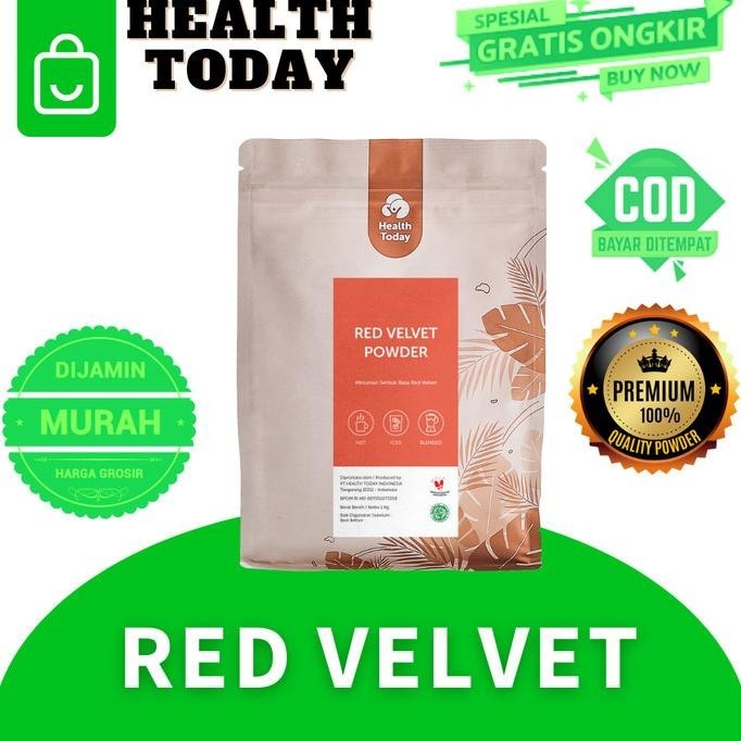 

NEW PRODUK HEALTH TODAY RED VELVET POWDER RASA REDVELVET FRAPPE KEKINIAN PREMIUM !!!!!