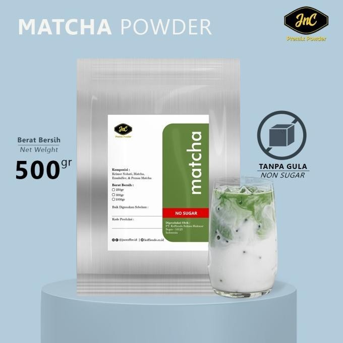 

BIG SALE JNC MATCHA POWDER NON SUGAR 500GR !!!!!