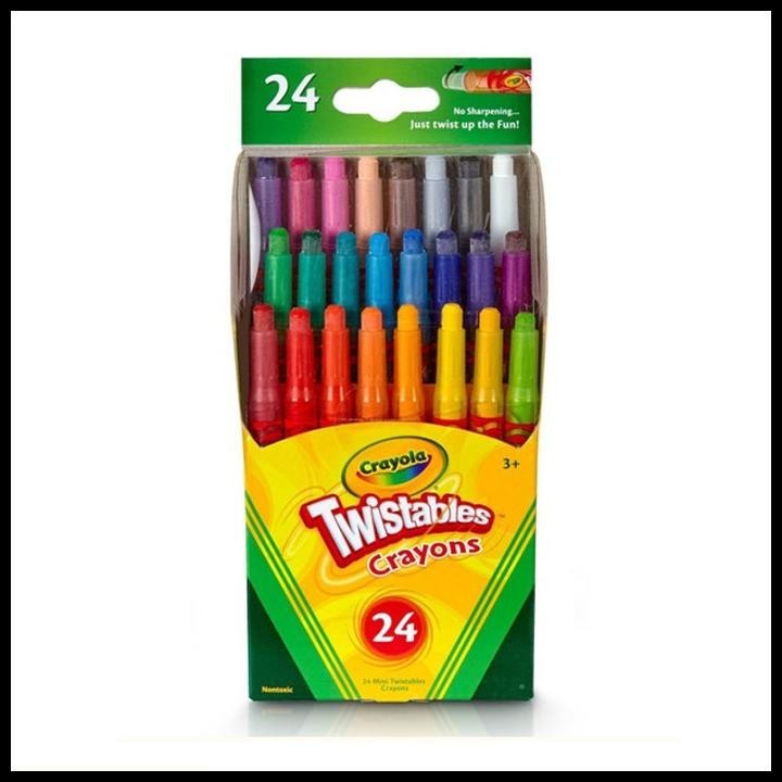 

HOT DEAL CRAYOLA TWISTABLES CRAYONS 8 COLORS KRAYON ANAK NONTOXIC