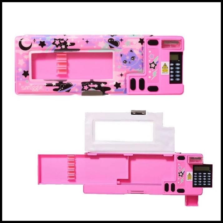 

TERBARU SMIGGLE AWAY POP OUT TEMPAT PENSIL PENCIL CASE PINK !