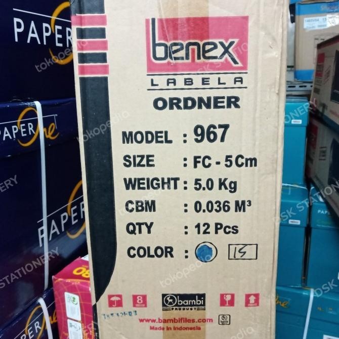 

Odner Benex 967 Folio Small 5Cm Perbox Isi 12Pcs Premium Murah Baru