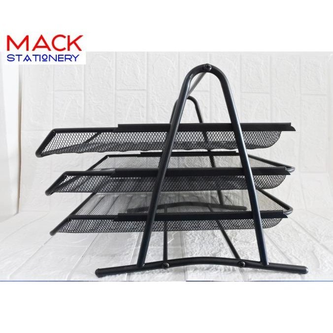 

Document Tray 3 Susun / Letter Tray / Rak Susun Besi 3 Tier Premium Murah Baru