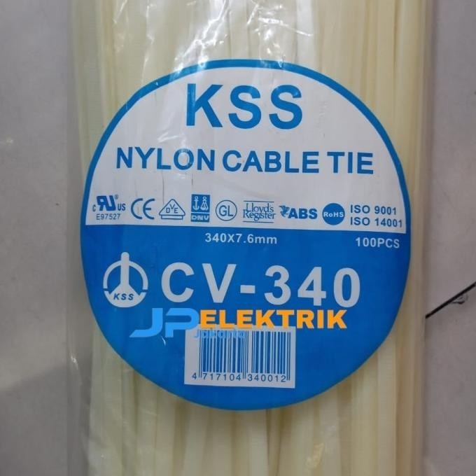 

Kabel Ties 34 Cm Kss Cv-340 / Kabel Tis 7.6 X 340 Mm Pitih Premium Murah Baru