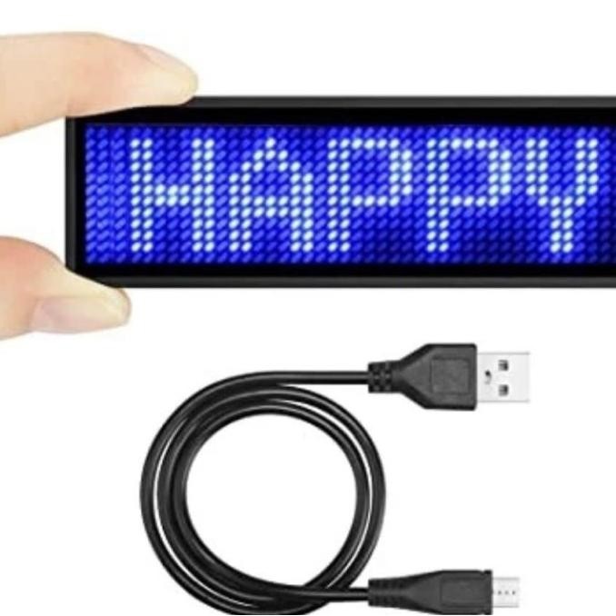 

Name Tag Led Free Setting Running Text Kualitas Premium