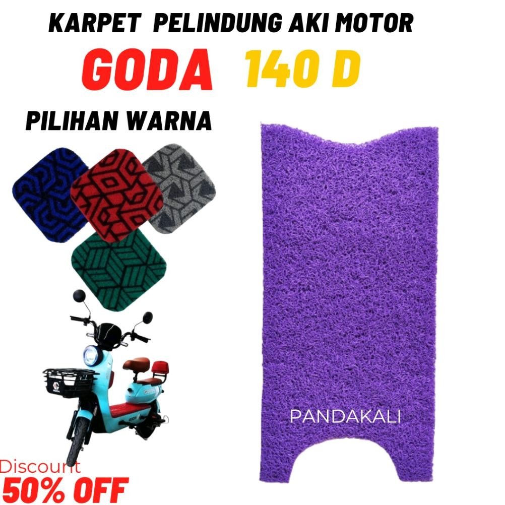 Karpet sepeda motor listrik GODA 140 D Dan COOLTECH AX Alas Keranjang Alas Step Belakang Printing Se