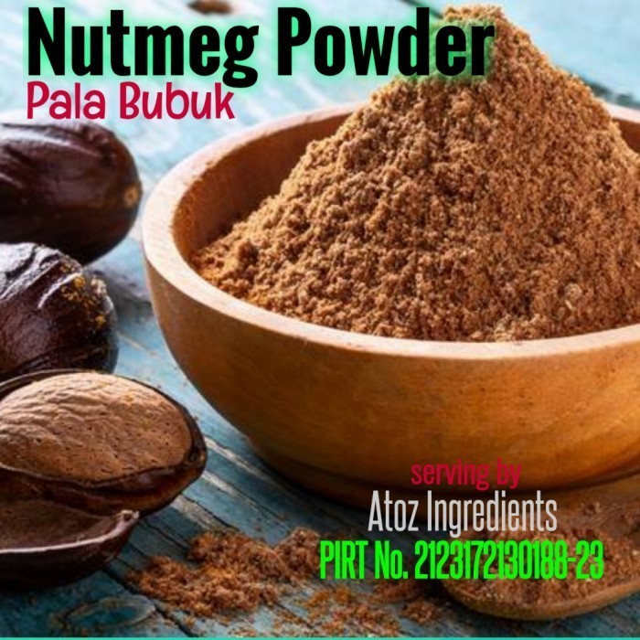 

Adlian Nutmeg Powder 100% Pure 250Gram / Bubuk Biji Pala Murni 250Gram