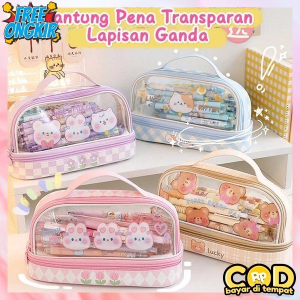 

Kekinian Pencil Case Cewek Cowok Kotak Dusgrip Korean Style Dosgrip Untuk Sekolah Pouch Wadah Pengsil Lucu Tempat Pensil Tempat Pnsil Aesthetic Kotak Alat Tulis Anak Pensil Tepak Kotak Pencil Multifungsi Dosgrep Aesthati ( Mia ) K010 Kotak Pensil Transp