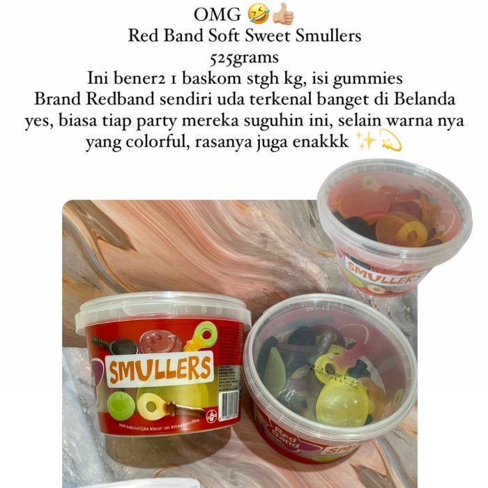 

Red Band Smullers Candy Gummy In Buet 525Gram