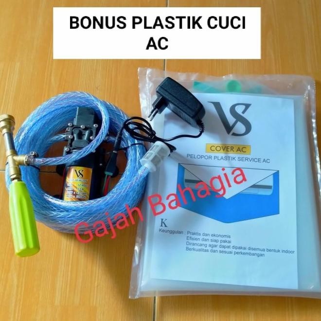 Alat Steam Cuci Ac Motor Mobil Pompa Dc Mini Paket Set Plastik Cuci Ac (Yarageza