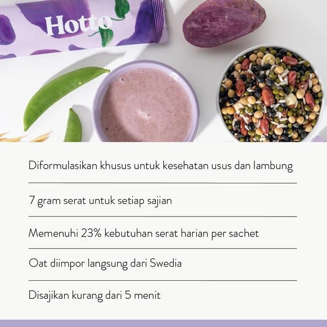 

Hotto Purto Multigrain With Purple Potato 1 Pouch ( isi 16 sachet ) KLM