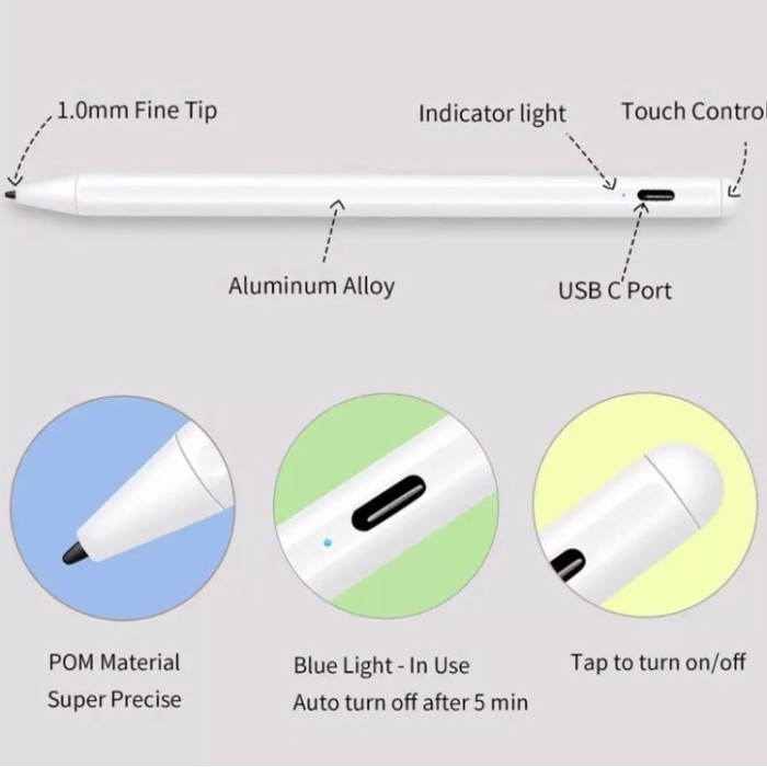 Sale New Pencil Stylus Apple Gen 2 Ipad 6 / 7 / Air 3/ Mini 5 / Pro 2018 / 2020