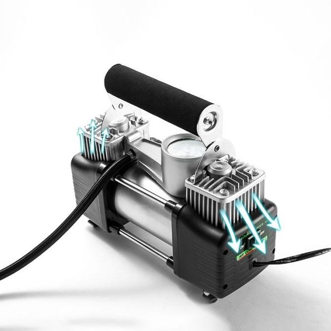 Kompresor Angin Mini Listrik Kompressor Udara Pompa Ban Mobil Airbrush (Yarageza