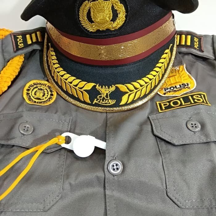 Seragam Profesi Anak Polisi Kostum Setelan Cowok Baju Kijang