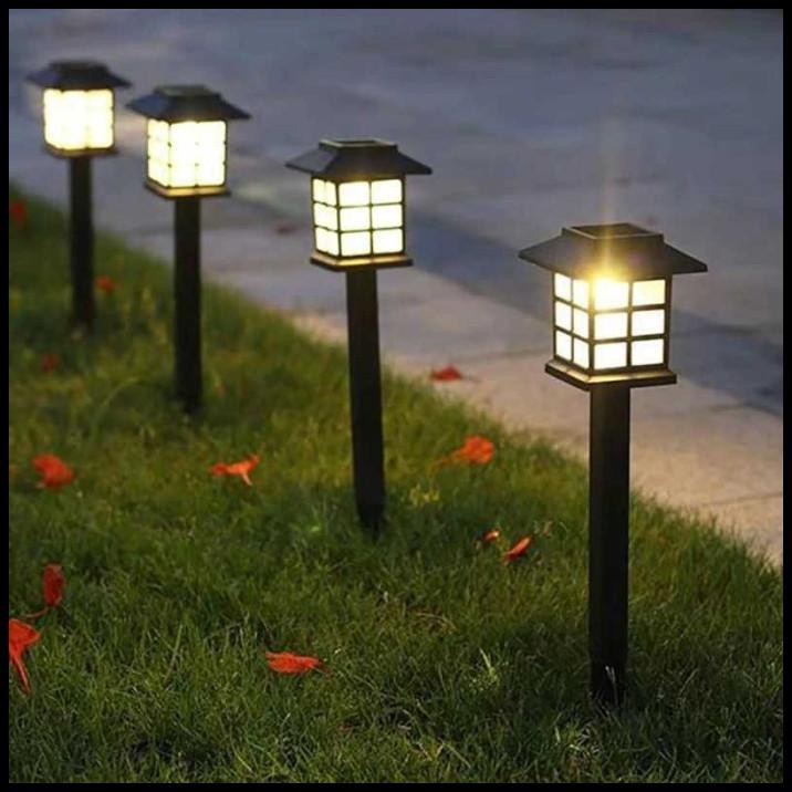 LAMPU TAMAN LED OUTDOOR SOLAR CELL WATERPROOF