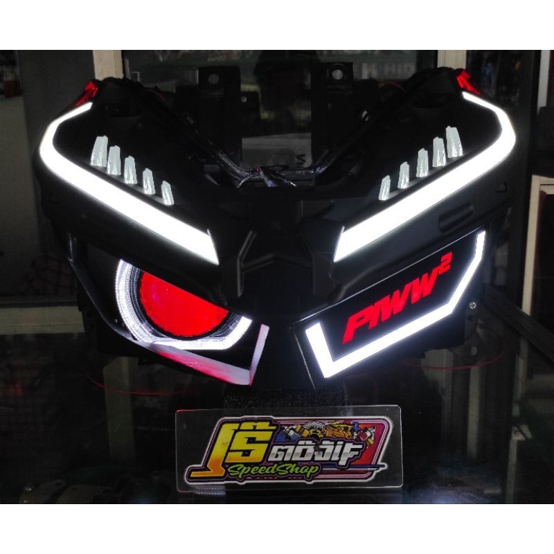 BILED HEADLAMP SET LAMPU DEPAN SET CUSTOM BILED AES EXPERIENCE LAZY EYES PICEK LAMPU ALIS DEVIL HOND