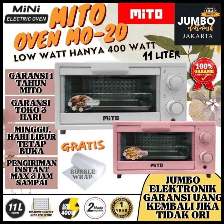 OVEN LISTRIK MINI MITO MO 20 MO20 11 LITER LOW WATT ELECTRIC MITOCHIBA