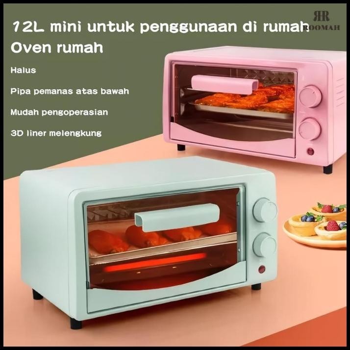 ROOMAH ELECTRIC OVEN MICROWAVE 12L LOW WATT / OVEN LISTRIK 800 WATT