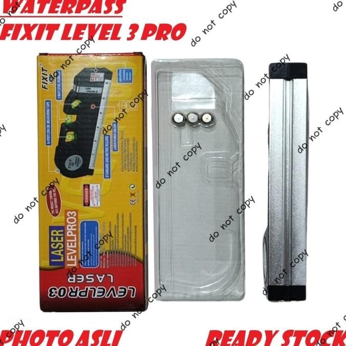 Waterpass Fixit Level Pro 3 Water Pass Meteran Laser Up To 250 Cm
