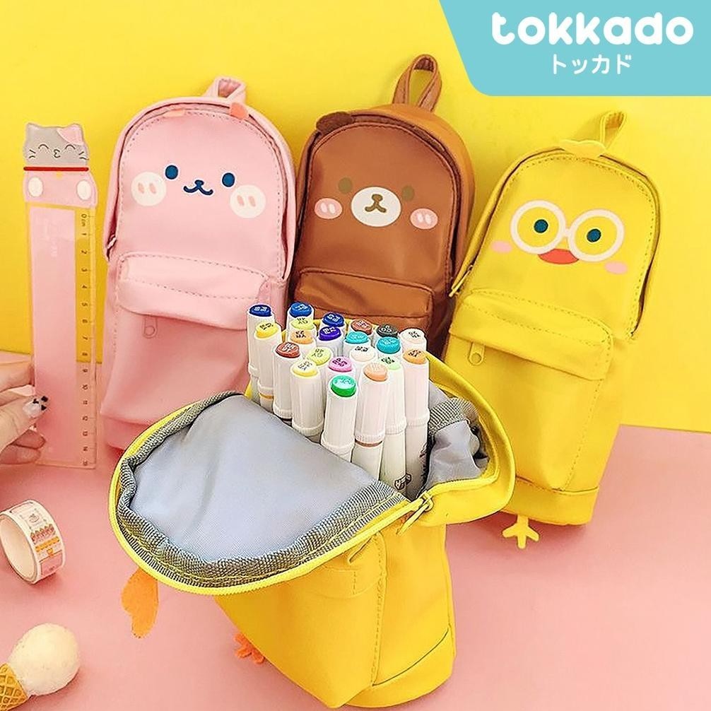 

TOKKADO Sanmo Pencil Case Tempat Kotak Pensil Pouch Anak Sekolah Karakter Lucu