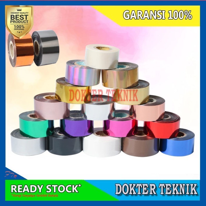 Stamping Foil Paper 3CM Roll Hot Paper Kertas Foil Emboss Press Kulit