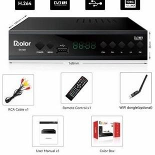 PROMO Set Top Box Tv Digital D-COLOR DVB T2 DCOLOR HD EWS Set Box