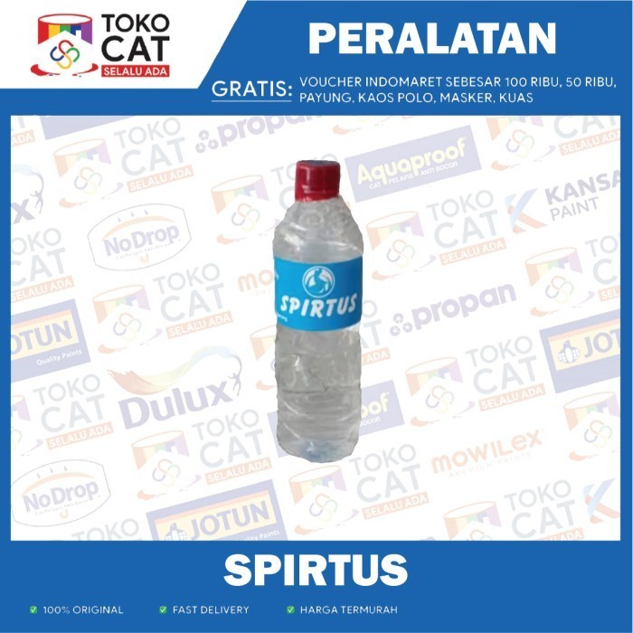Spirtus Botol Warna Bening | Spirtus Bakar | Spirtus