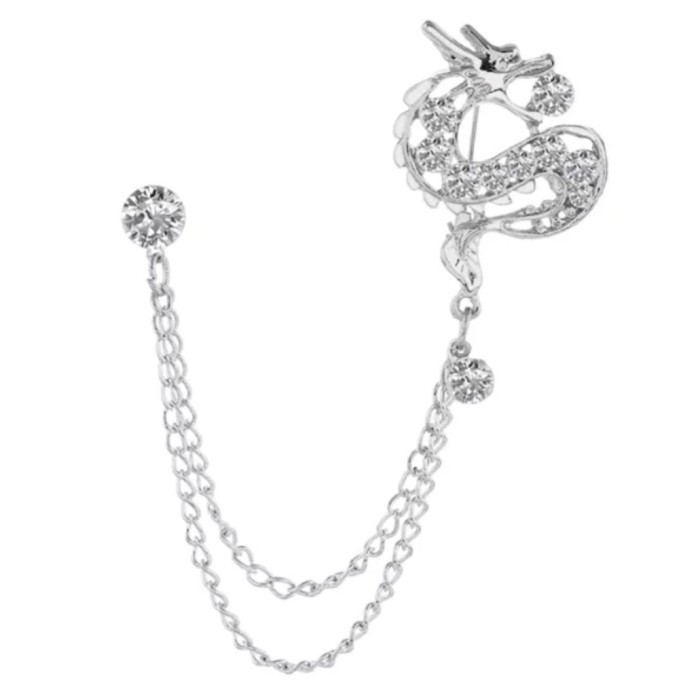 Terlaris Aksesoris Silver Dragon Bros Jas Kameja Wedding Pria Mens Classic SALE
