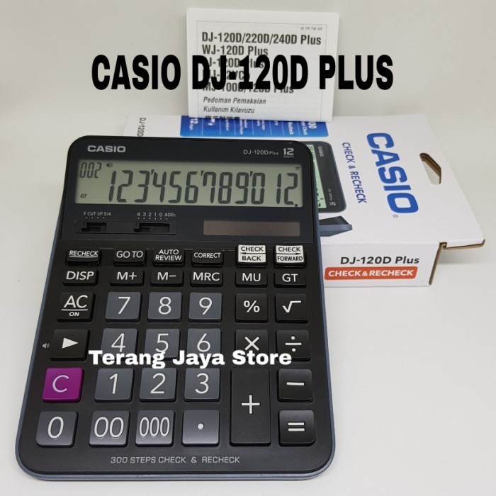 

Ready Kalkulator Casio DJ-120D Plus Kalkulator 12 Digit Casio DJ-120 D Plus