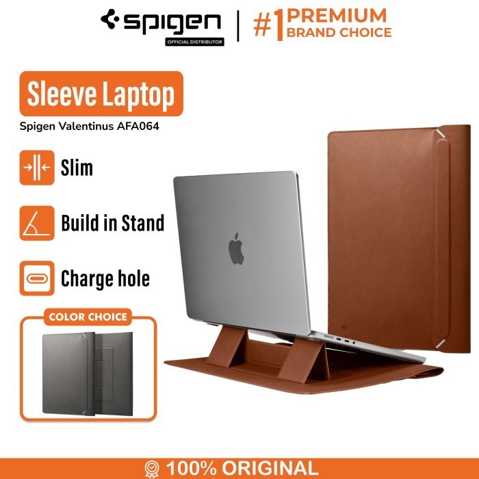 Macbook Sleeve Leather 16 14 Inch M1 M2 Spigen Valentinus Tas Laptop