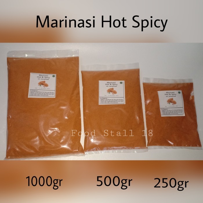 

Marinasi Hot Spicy 1Kg - Tepung Bumbu Marinasi Ayam Fried Chien 1 Kg
