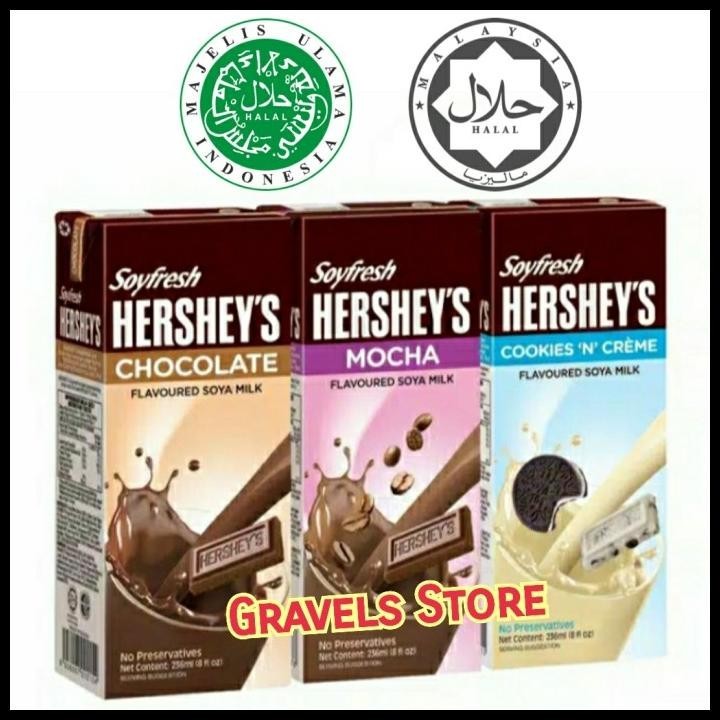 

[Logo Halal] Hersheys Soy Milk - Susu Coklat - Cookies N Cream - Mocha