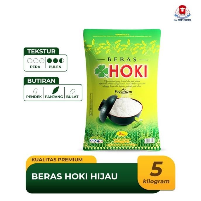 

Topi Koki Hoki Hijau Beras 5 kg