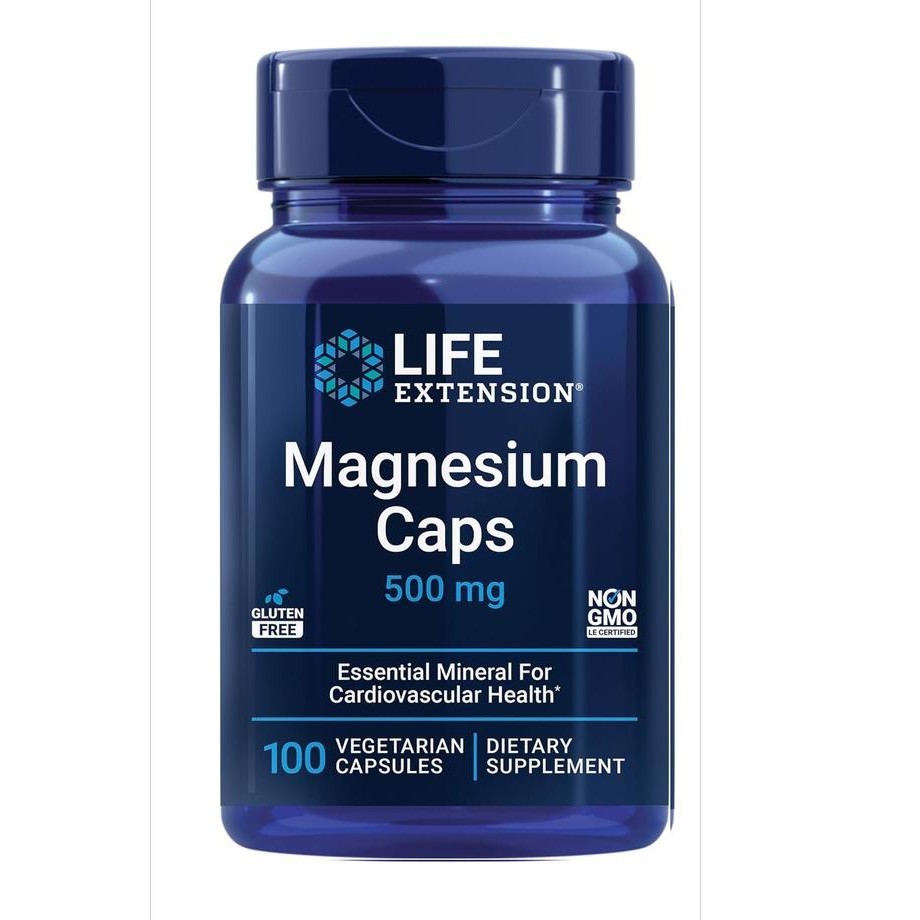 Life Extensions Magnesium Citrate 100mg 100 180 Magnesium Caps 500mg __Oasis
