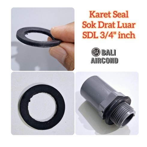 Sil Seal Karet Drat Luar Pipa Kran 3/4" Kran Air Selang Fleksibel Rubber Seal O Ring  3/4 " 3per4 3/