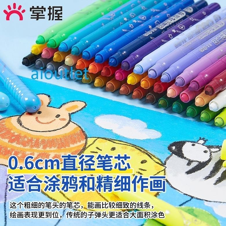 

As23 Silky Crayon Grasp 12 / 23 / 36 / 48 Warna Besar / Sedang / Kecil Crayon Licin Watercolor Berkualitas