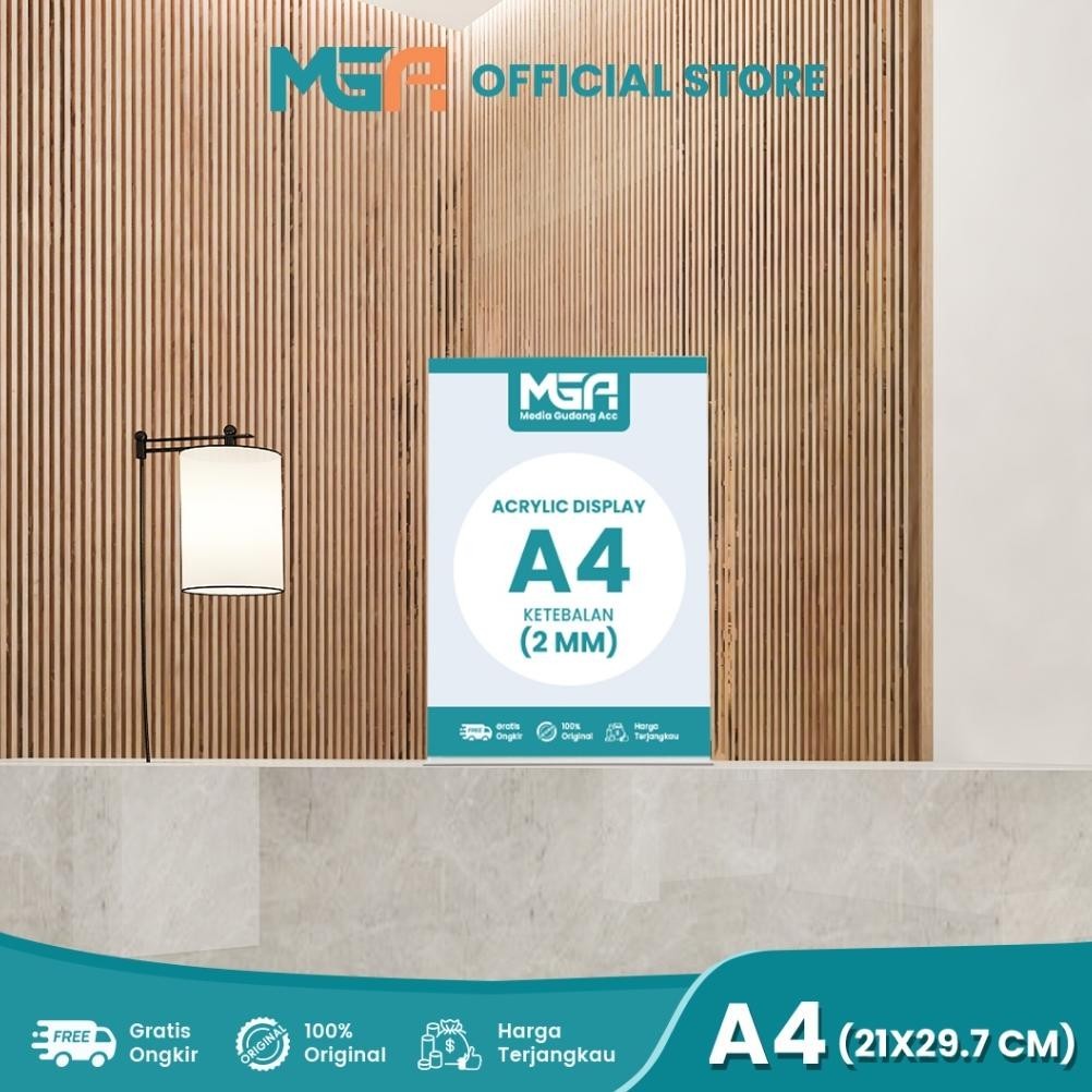 

Ready Tempat Brosur A4 2Mm Portrait 2 Sisi / Tent Holder / Tent Card Stand Akrilik Cod