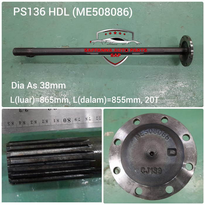 AS RODA BELAKANG AS PAYUNG MITSUBISHI PS136 HDL ME508086 GIGI 20T OEM