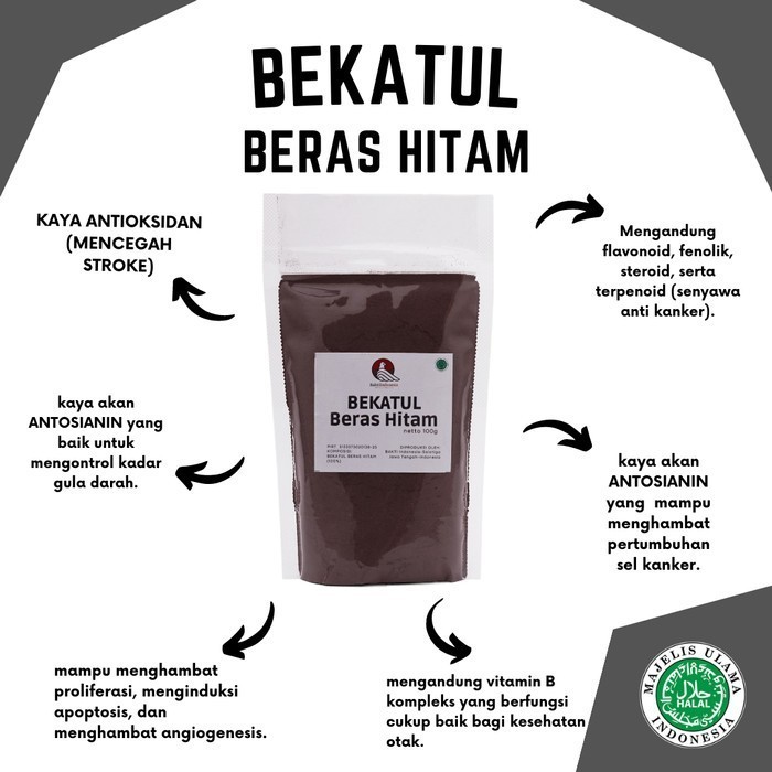 

Bekatul Beras Hitam Organik (100Gr) Terlaris K01