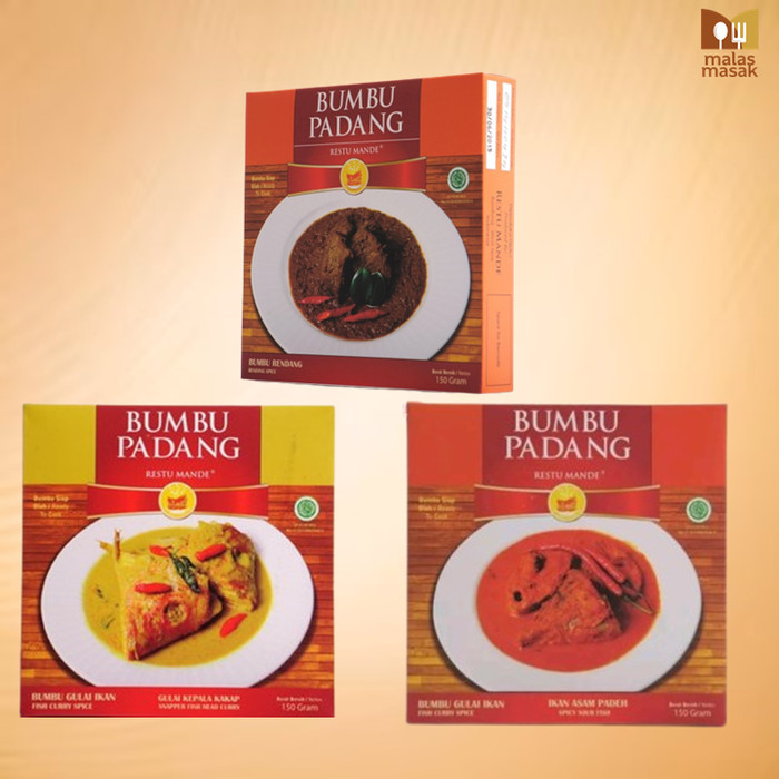 

Bumbu Masak Rendang, Gulai Asam Padeh, Tunjang, Cincang, Ikan Kakap