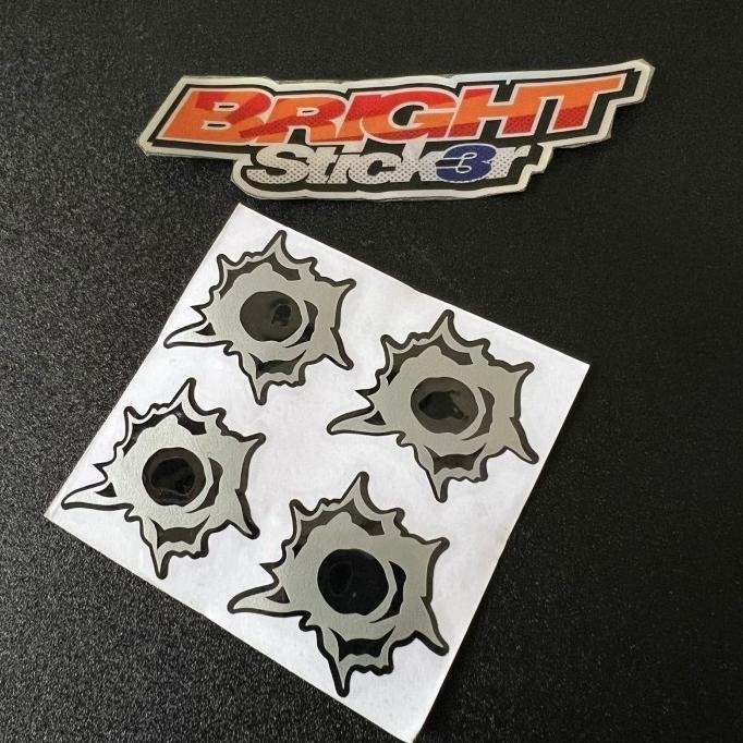 Sticker Lubang Peluru Stiker Efek Tembakan Cutting