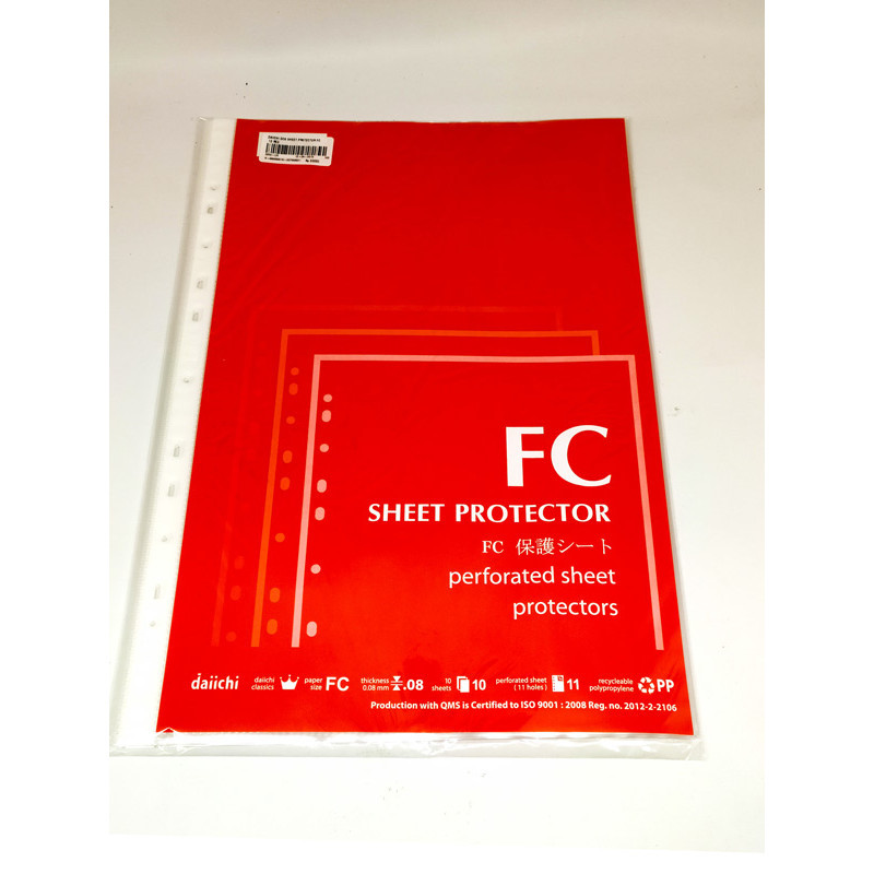 

Daiichi - Sheet Protector FC 10 Merah