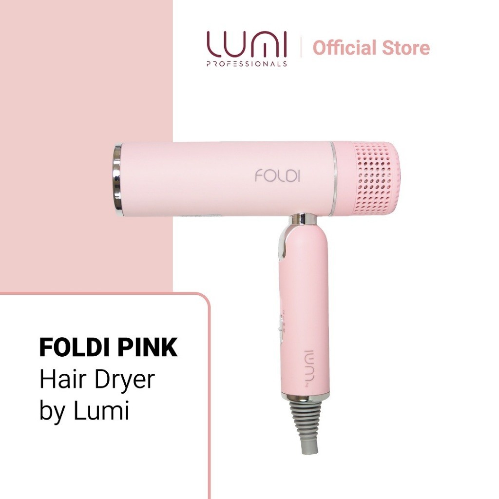 Lumi Hairdryer Foldi Pink