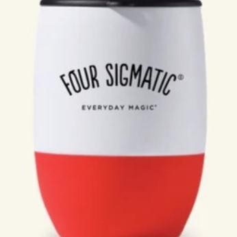 Four Sigmatic Alex Insulated Traveler Tumbler Hot Cold Drinks Mugs __Oasis