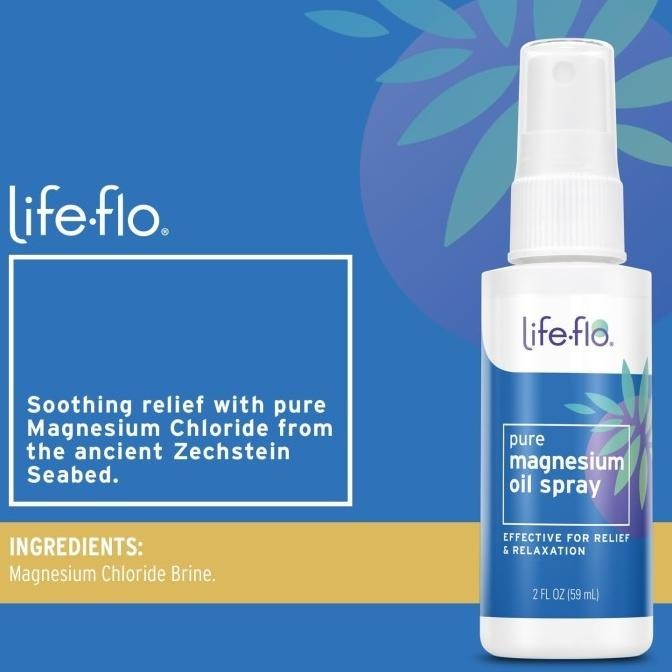 Life-flo Magnesium Oil Night Spray 237 ml Relaxing Calming Soothing __Oasis
