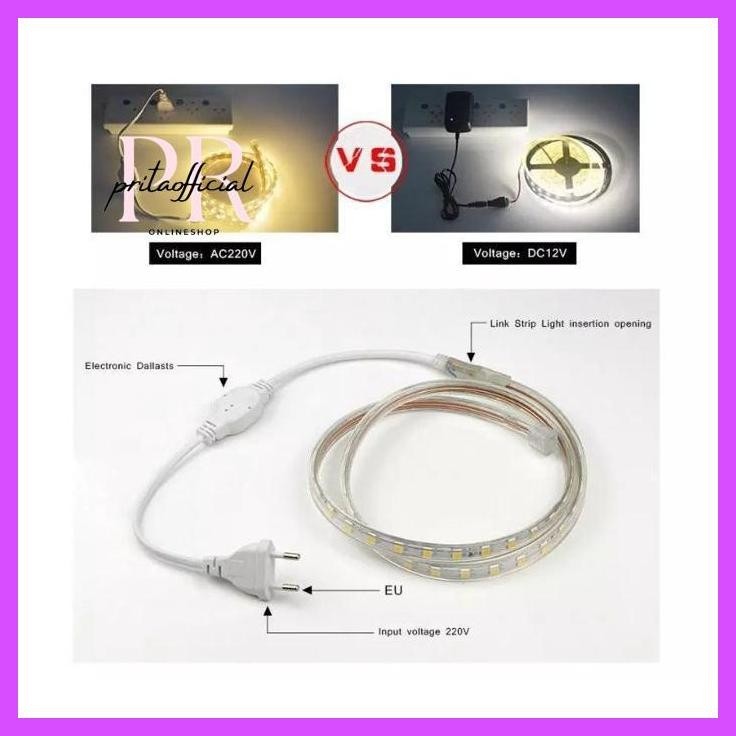 Beli 2 Murah Paket Lampu Led Strip Selang Kotak Smd 5050 1M 2M 3M 4M 5M - 1 2 3 4 5 6 7 5 Meter Hias