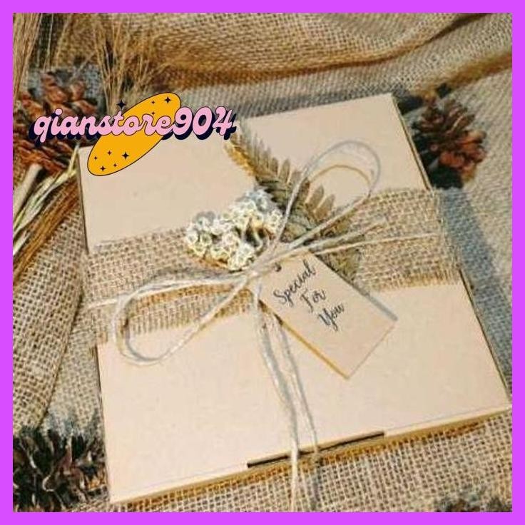 

Beli 2 Murah Gift Box / Box Kado / Kotak Kado / Kotak Hadiah / Kotak Hampers / Box Hampers Rustic