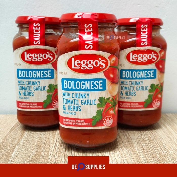 

Terlaris Leggos Bolognese Pasta Sauce Chunky 500gr - Leggo's Saus Bolognaise SALE