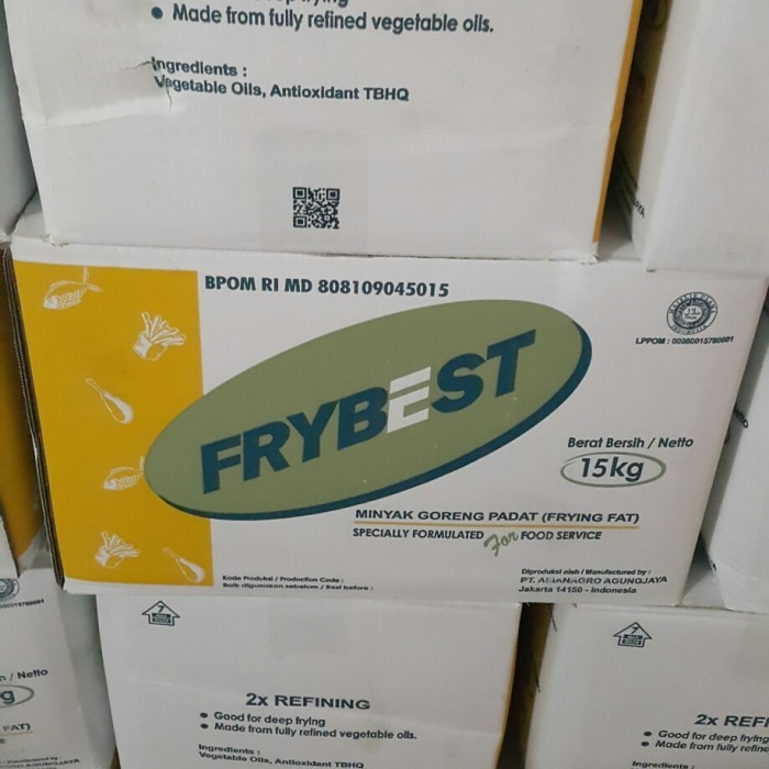 Frybest Minyak Padat Goreng 15 Kg